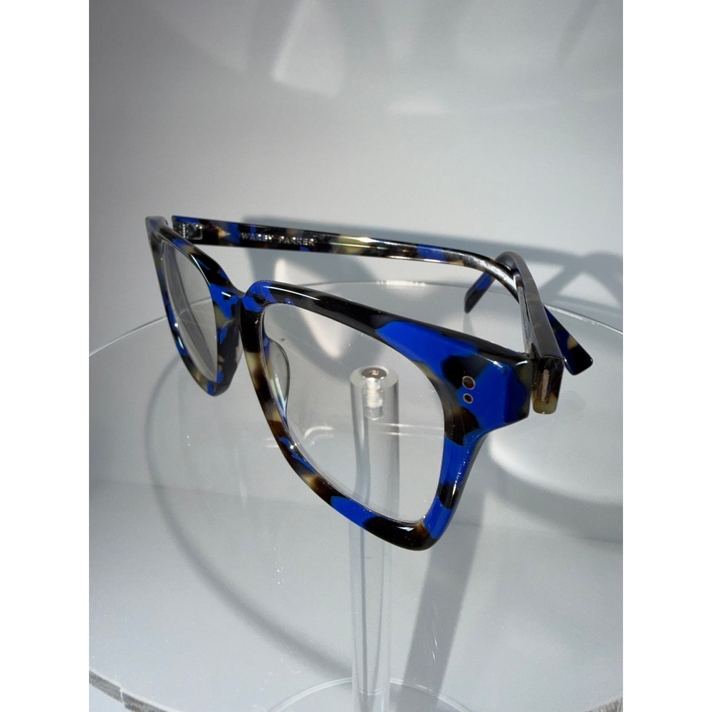Warby Parker Leland Eyeglass Blue Tortoise Shell Square Frames Only
